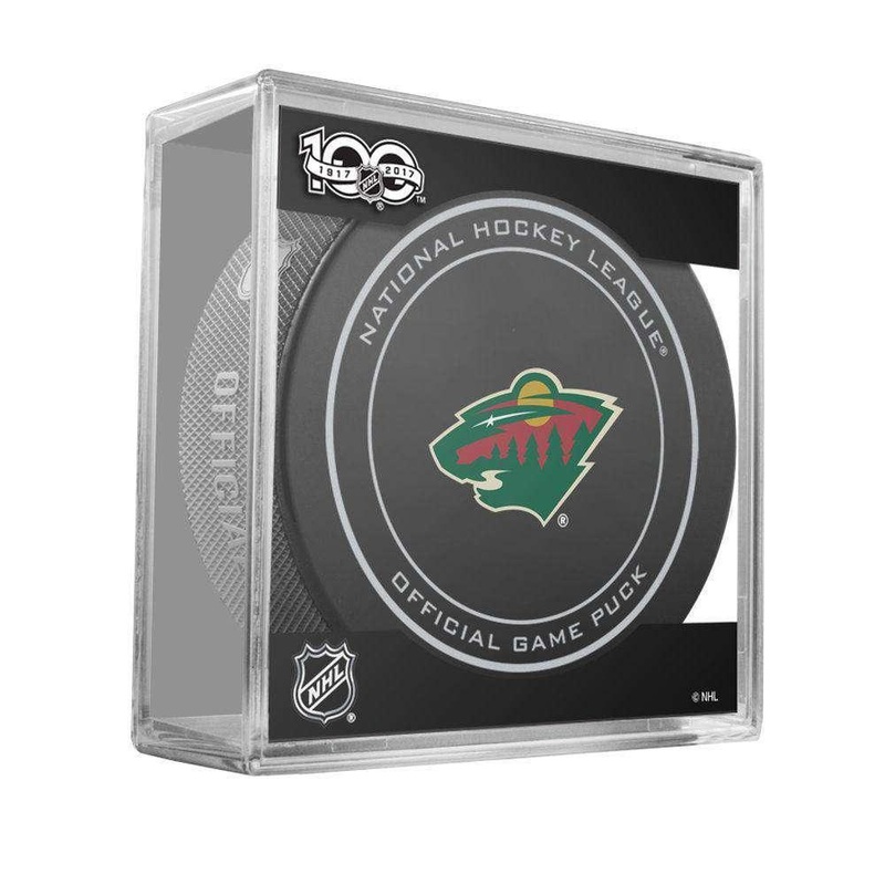 Minnesota Wild Sher-Wood NHL Anniversary Puck w/Case