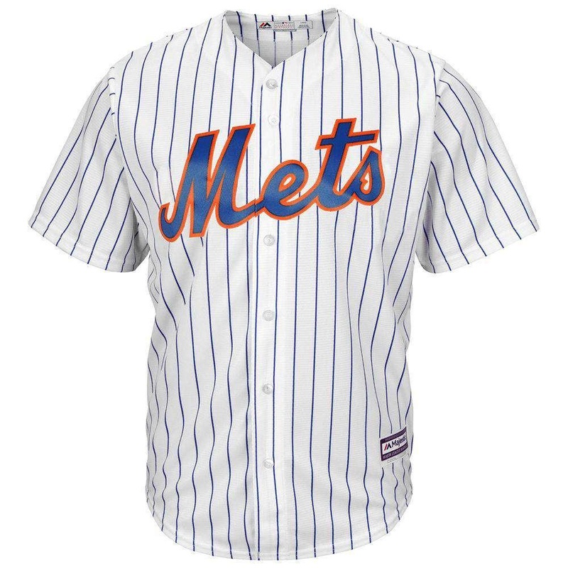 New York Mets Majestic MLB AC Cool Base Replica Jersey – White