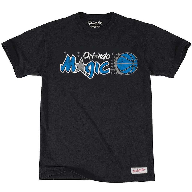 Orlando Magic Mitchell & Ness NBA Distressed HWC T-Shirt – Black