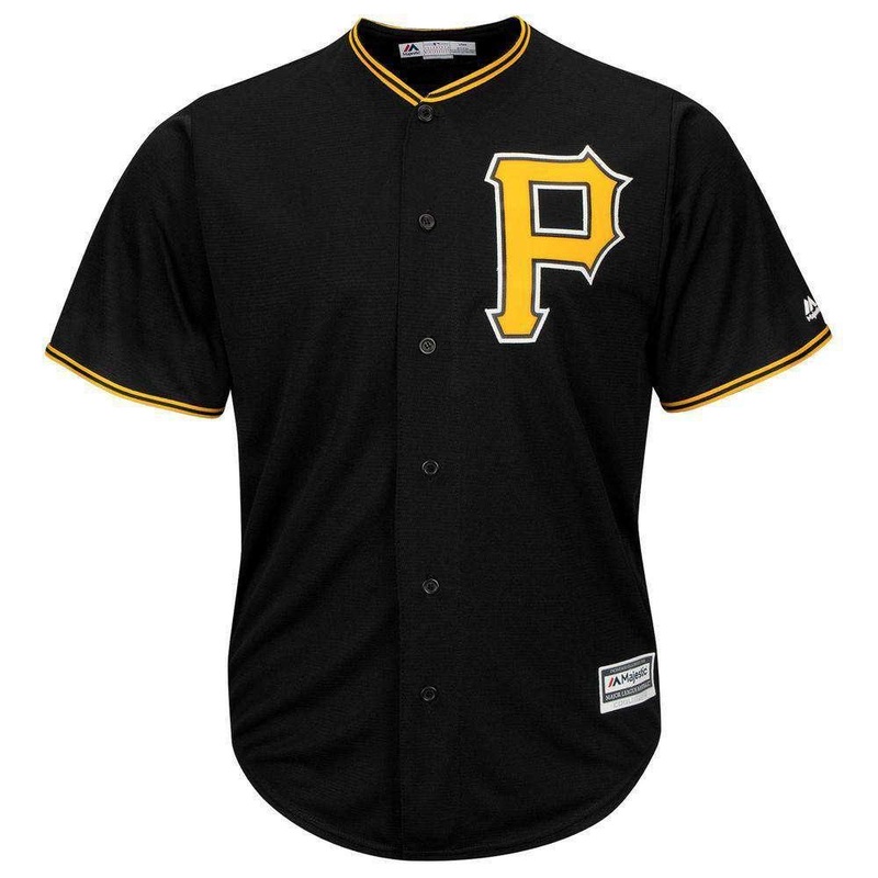 Pittsburgh Pirates Majestic MLB AC Cool Base Replica Jersey – Black