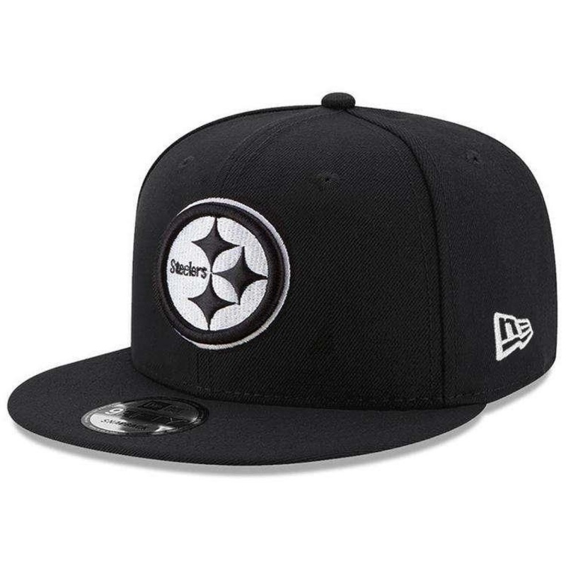 Pittsburgh Steelers New Era NFL Black & White 9FIFTY Snapback Hat