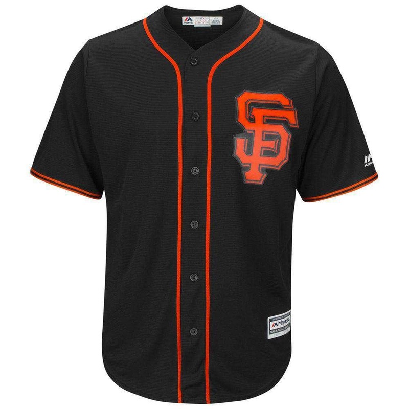 San Francisco Giants Majestic MLB AC Cool Base Replica Jersey – Black