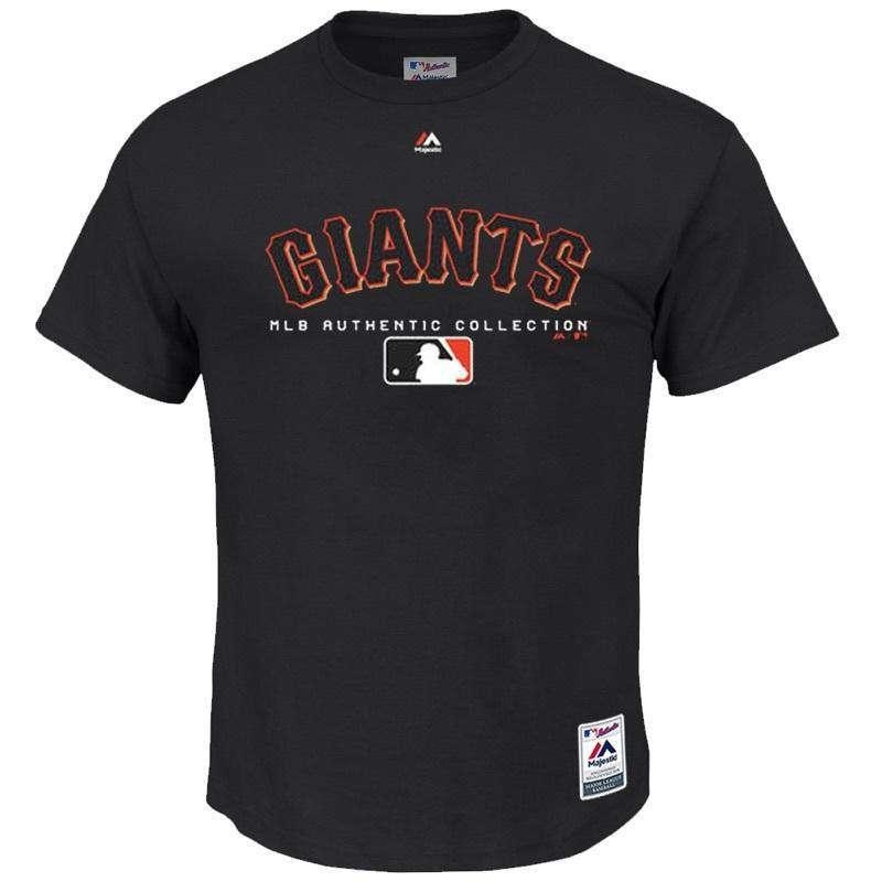 San Francisco Giants Majestic MLB Authentic Team Drive T-Shirt – Black