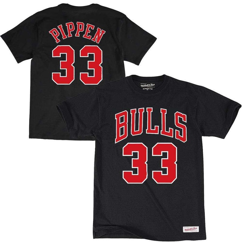 Scottie Pippen Chicago Bulls Mitchell & Ness NBA Player T-Shirt – Black