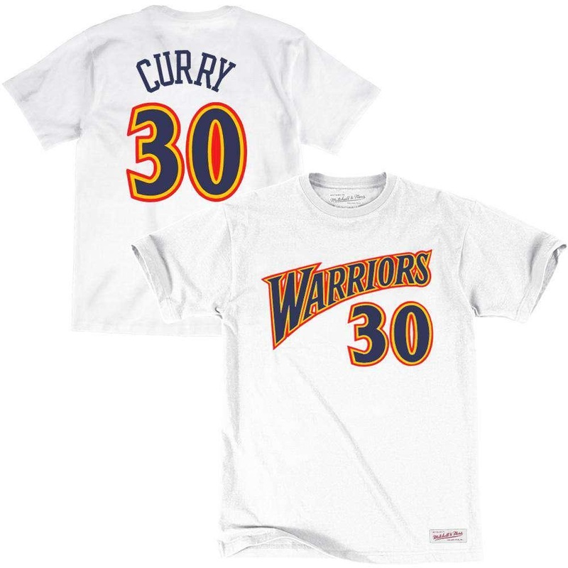 Steph Curry Golden State Warriors Mitchell & Ness NBA Player T-Shirt – White