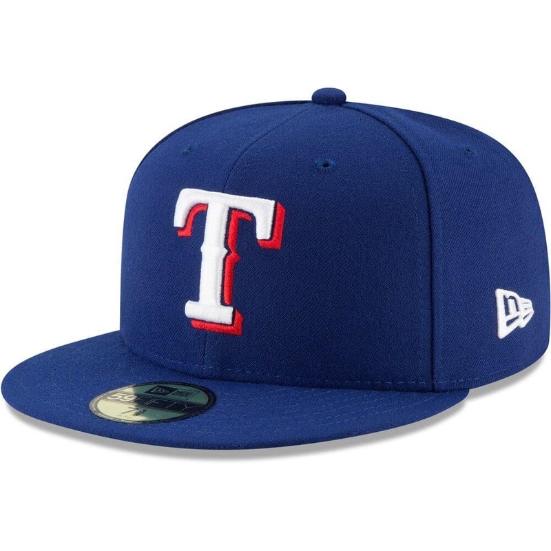 Texas Rangers New Era MLB AC On-Field 59FIFTY Fitted Hat – Blue