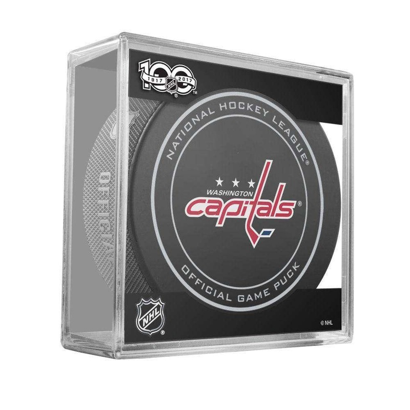 Washington Capitals Sher-Wood NHL Anniversary Puck w/Case