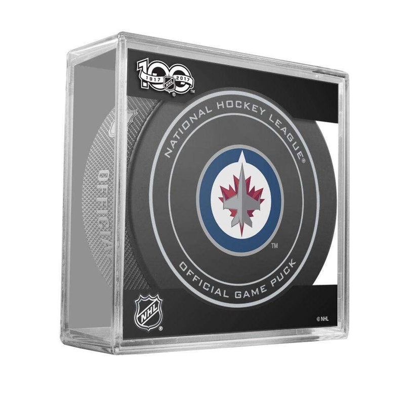 Winnipeg Jets Sher-Wood NHL Anniversary Puck w/Case