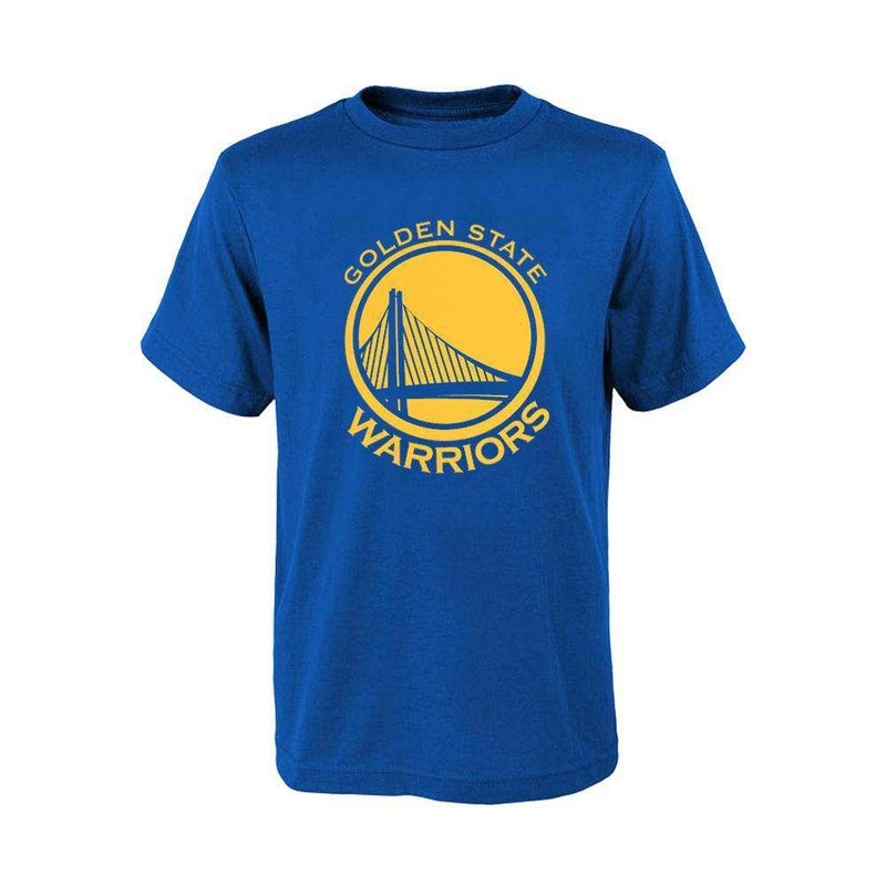 Youths Golden State Warriors Outerstuff NBA Logo T-Shirt – Blue