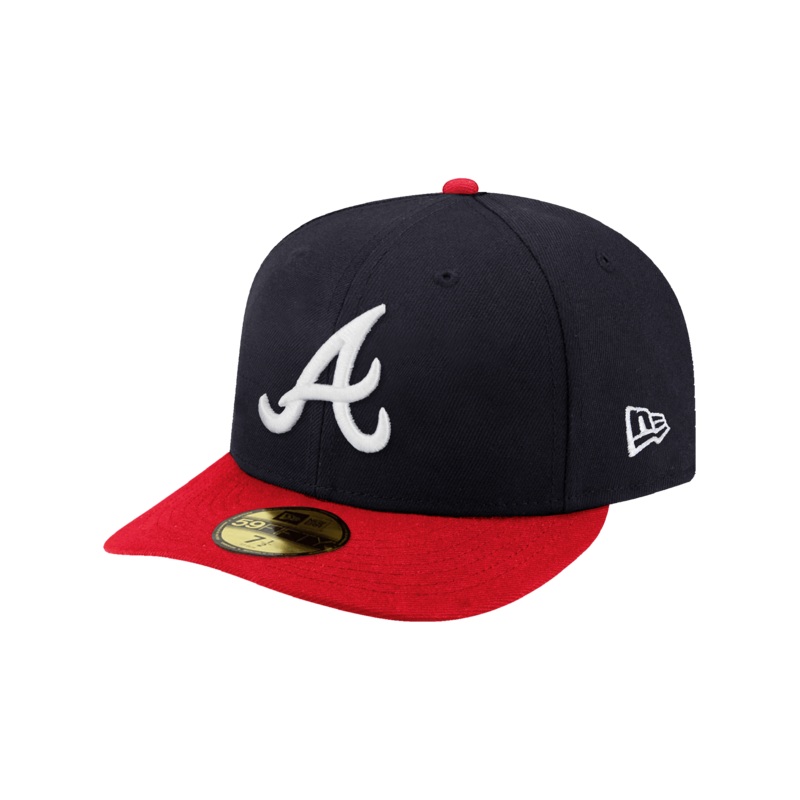 Atlanta Braves New Era MLB On-Field AC Pre-Curved 59FIFTY Fitted Hat – Navy
