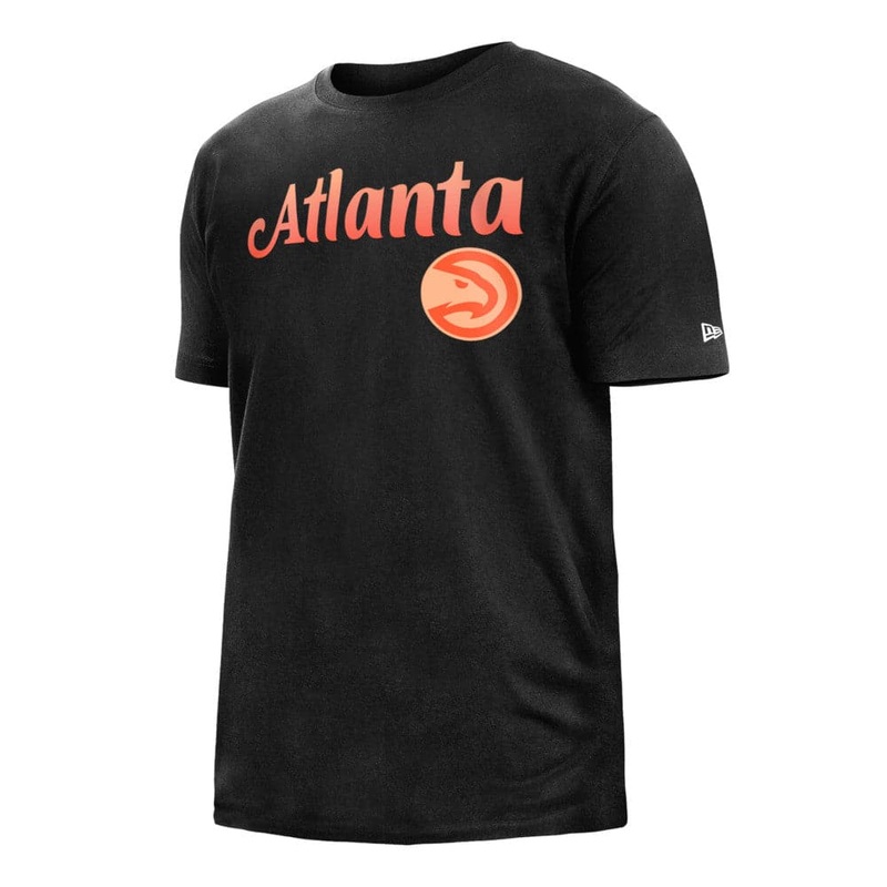 Atlanta Hawks New Era NBA 22-23 City Edition T-Shirt – Black