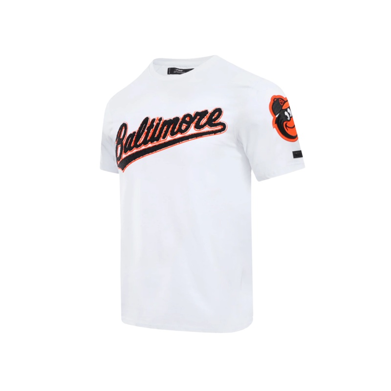 Baltimore Orioles Pro Standard MLB Team Chenille Flex T-Shirt – White