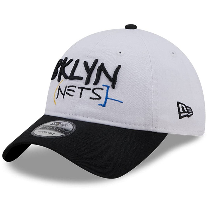 Brooklyn Nets New Era NBA 22-23 City Edition 9TWENTY Strapback Hat – White