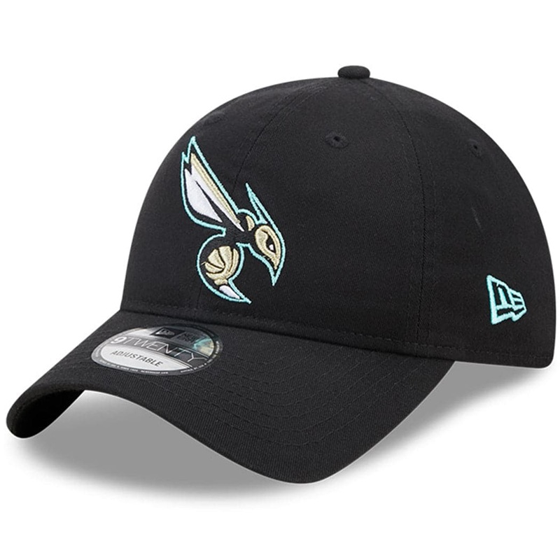 Charlotte Hornets New Era NBA 22-23 City Edition Alt 9TWENTY Strapback Hat – Black