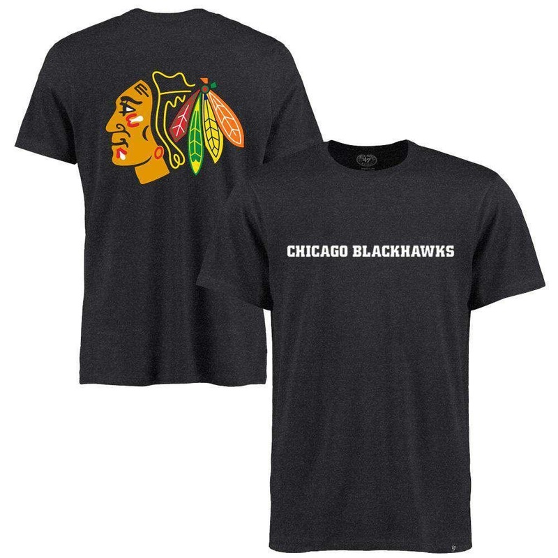 Chicago Blackhawks ’47 NHL MVP Club T-Shirt – Charcoal Marle