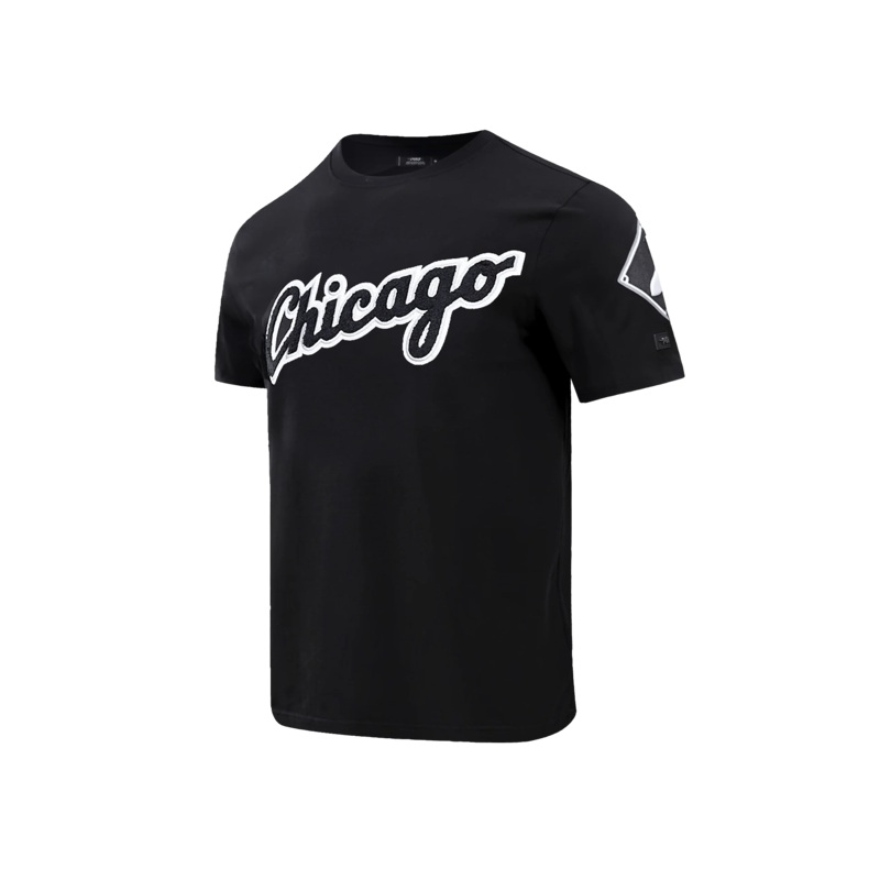 Chicago White Sox Pro Standard MLB Team Chenille Flex T-Shirt – Black