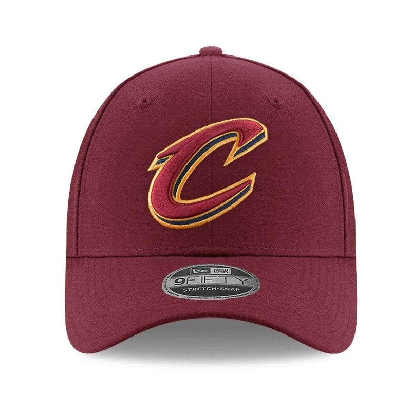 Cleveland Cavaliers New Era NBA Team Stretch Snap 9FIFTY Curved Snapback Hat – Burgundy
