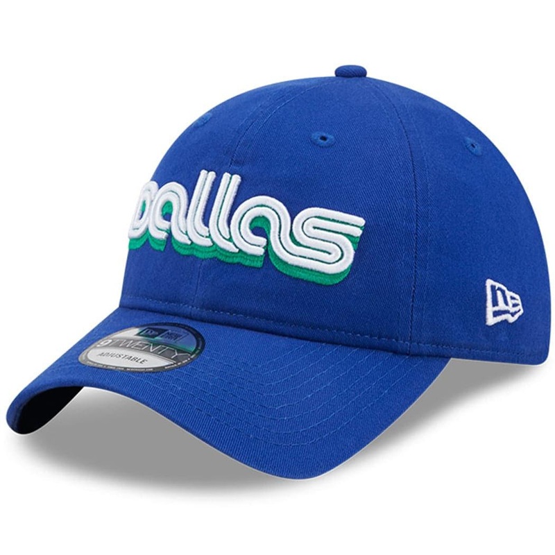 Dallas Mavericks New Era NBA 22-23 City Edition 9TWENTY Strapback Hat – Blue