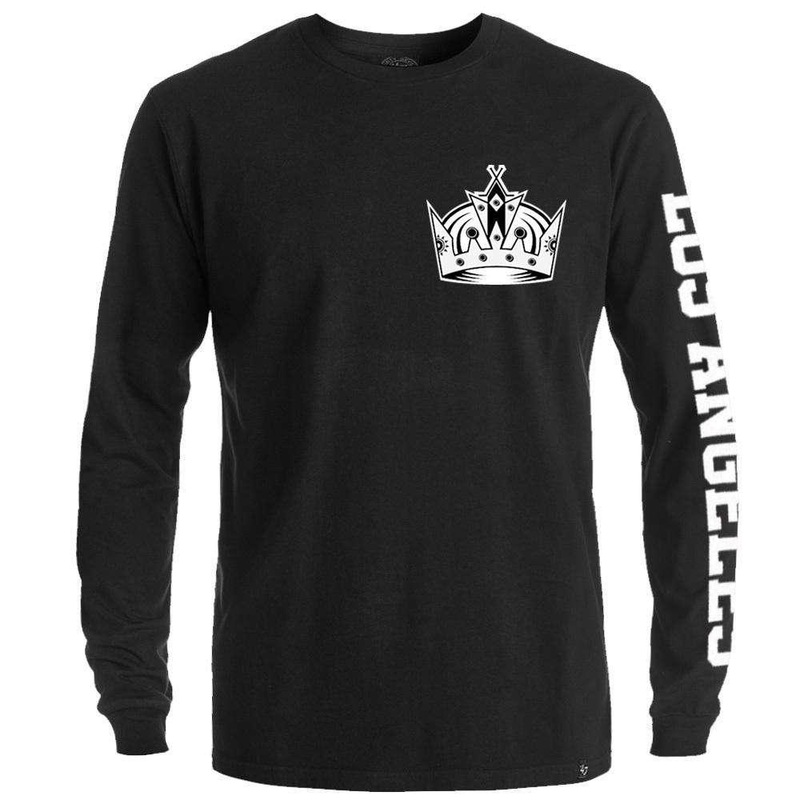 Los Angeles Kings ’47 NHL Rundown Long Sleeve T-Shirt – Black