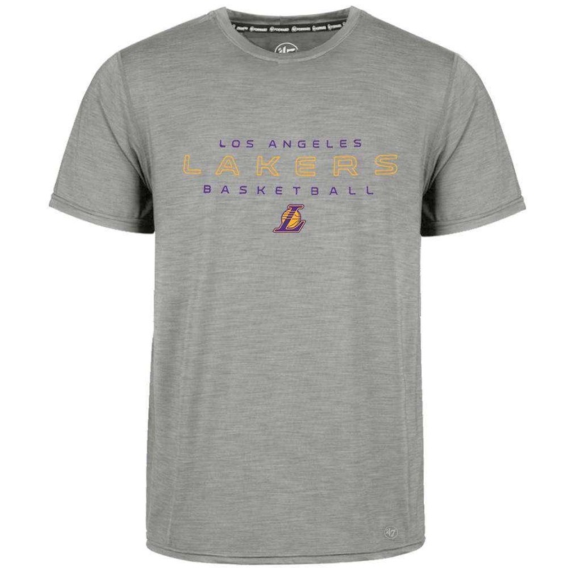 Los Angeles Lakers ’47 NBA Microlite Performance Shade Rival T-Shirt – Grey