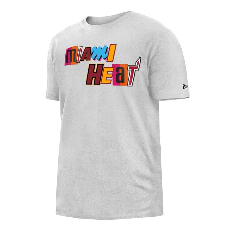 Miami Heat New Era NBA 22-23 City Edition T-Shirt – White