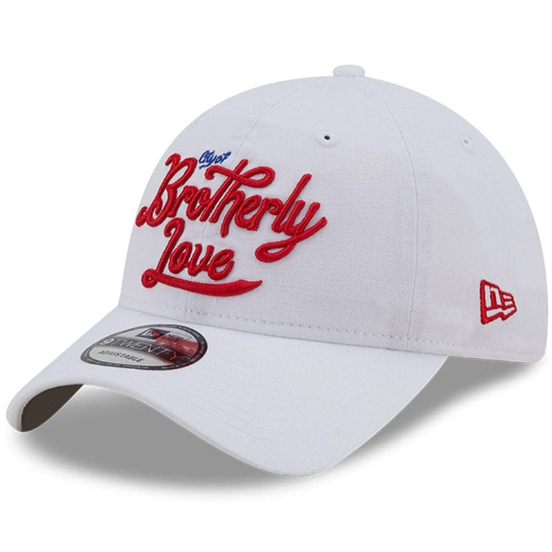Philadelphia 76ers New Era NBA 22-23 City Edition 9TWENTY Strapback Hat – White