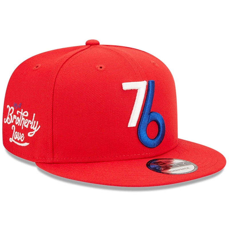Philadelphia 76ers New Era NBA 22-23 City Edition Alt 9FIFTY Snapback Hat – Red