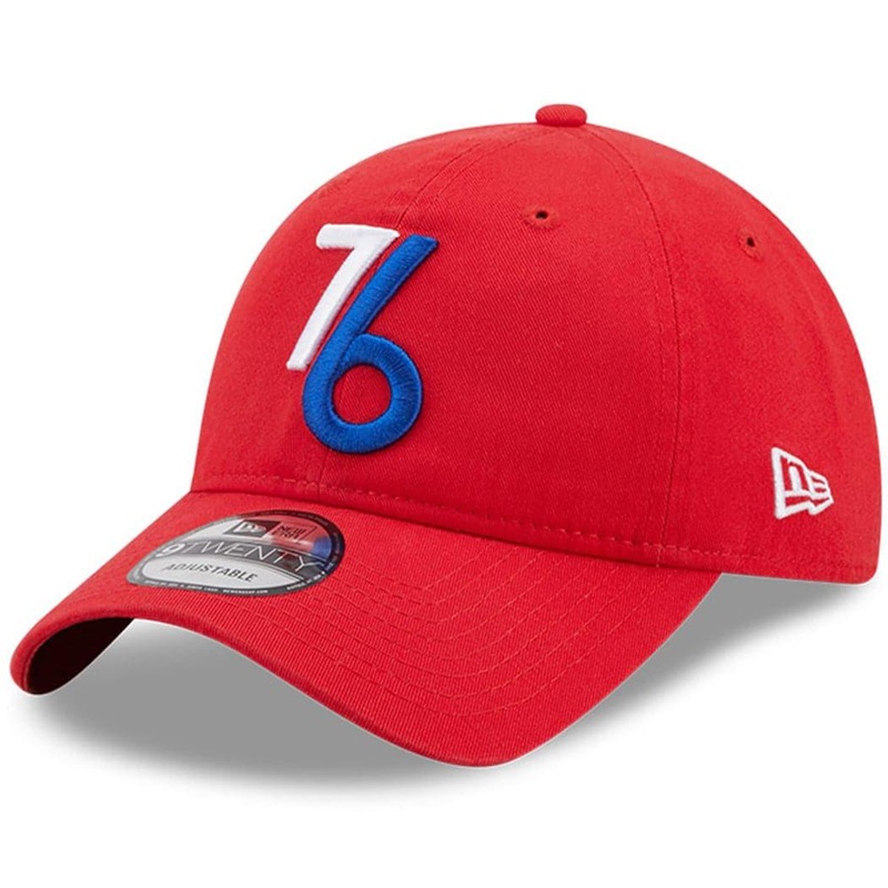 Philadelphia 76ers New Era NBA 22-23 City Edition Alt 9TWENTY Strapback Hat – Red