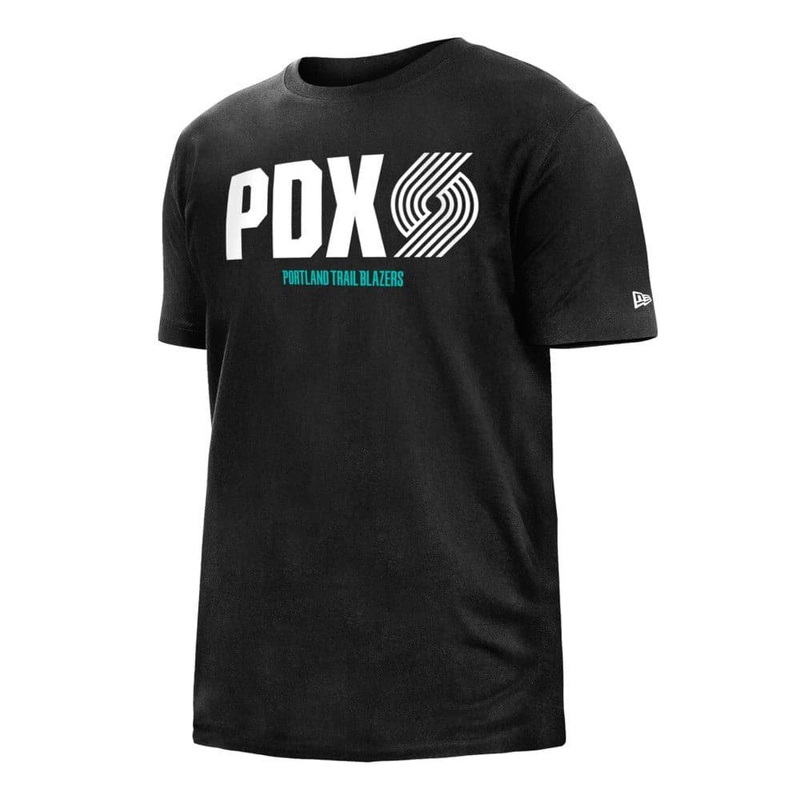 Portland Trail Blazers New Era NBA 22-23 City Edition T-Shirt – Black