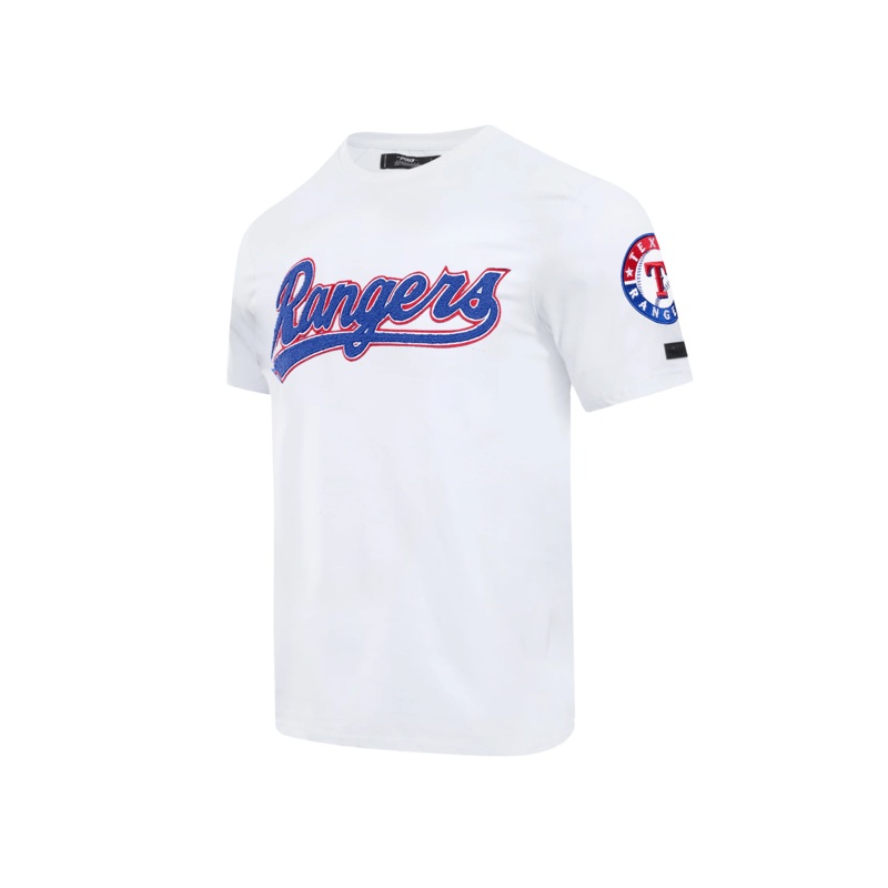 Texas Rangers Pro Standard MLB Team Chenille Flex T-Shirt – White