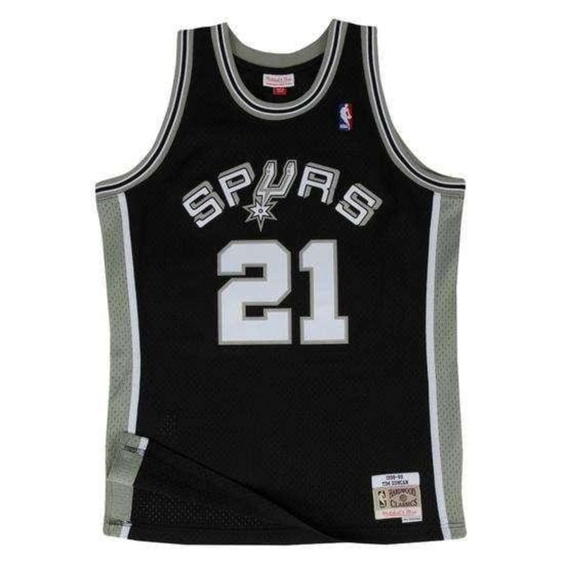 Tim Duncan San Antonio Spurs Mitchell & Ness NBA Swingman Jersey – Black