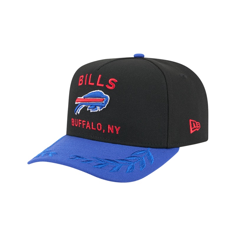 Buffalo Bills New Era NFL 25 Draft Pre-Curved 9FIFTY A-Frame Snapback Hat – Black
