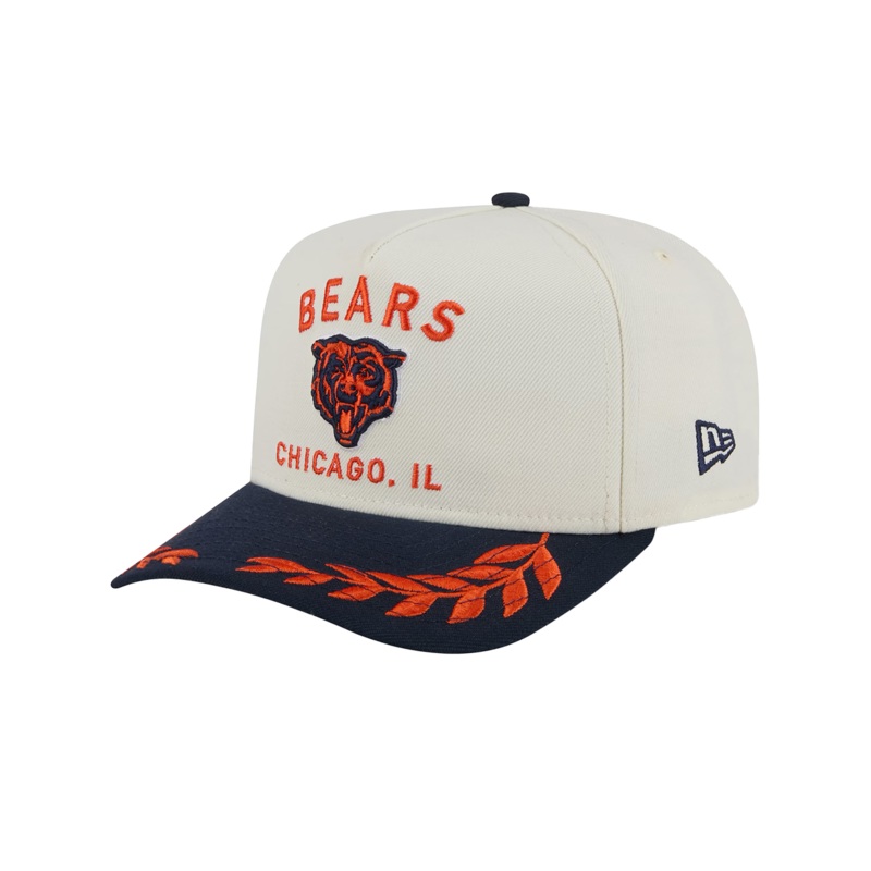 Chicago Bears New Era NFL 25 Draft Pre-Curved 9FIFTY A-Frame Snapback Hat – Chrome