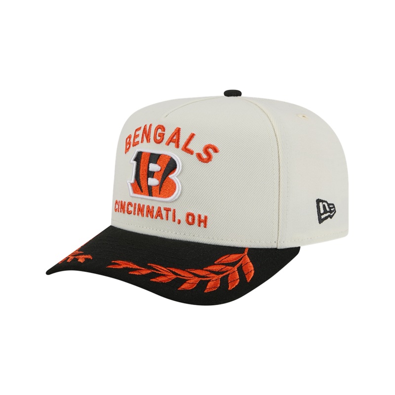 Cincinnati Bengals New Era NFL 25 Draft Pre-Curved 9FIFTY A-Frame Snapback Hat – Chrome
