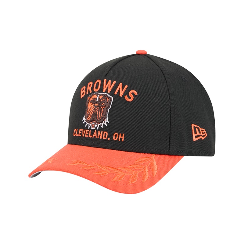 Cleveland Browns New Era NFL 25 Draft 9FORTY M-Crown Snapback Hat – Black
