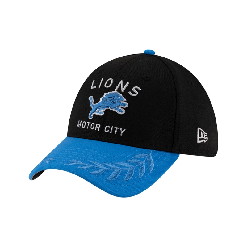 Detroit Lions New Era NFL 25 Draft 39THIRTY Stretch-Fit Hat – Black