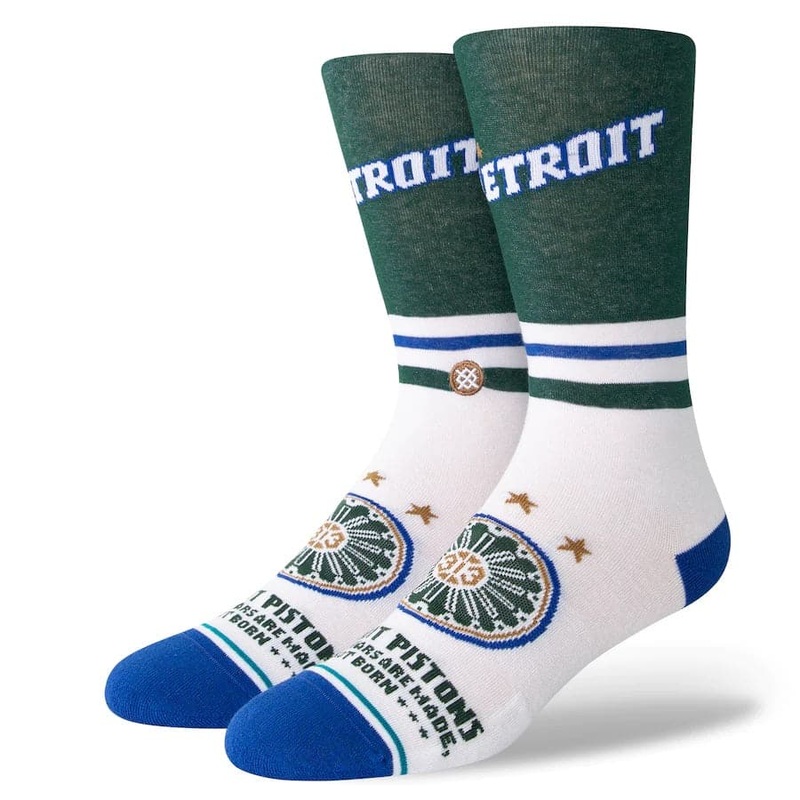 Detroit Pistons Stance NBA 22-23 City Edition Crew Socks – White