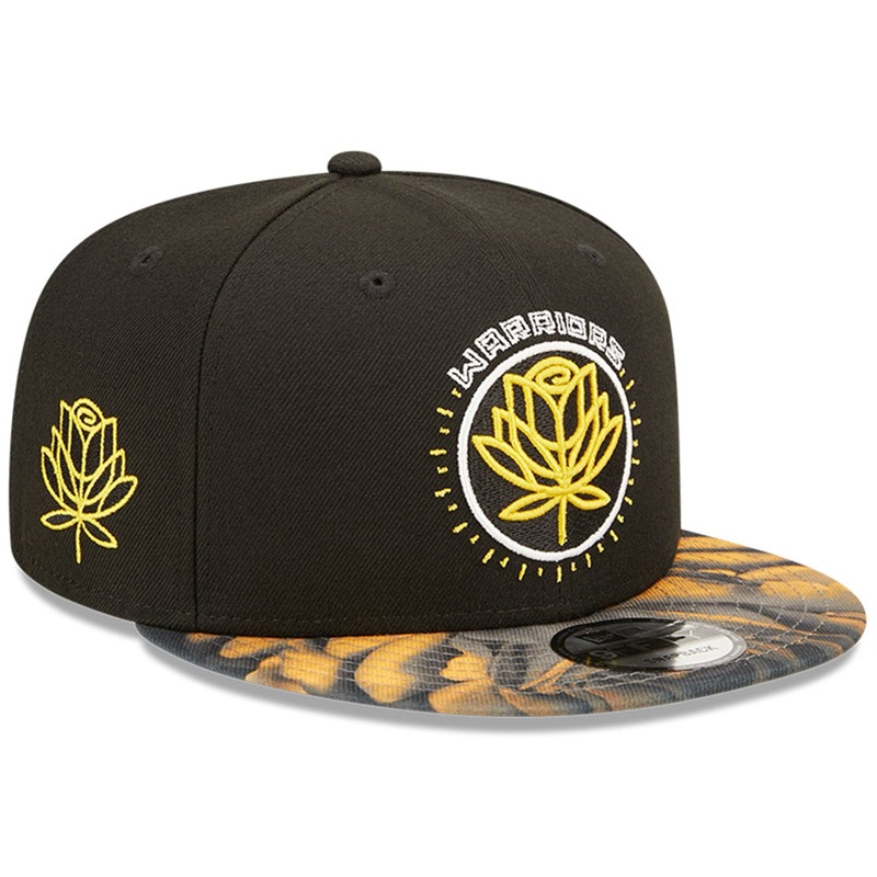 Golden State Warriors New Era NBA 22-23 City Edition 9FIFTY Snapback Hat – Black