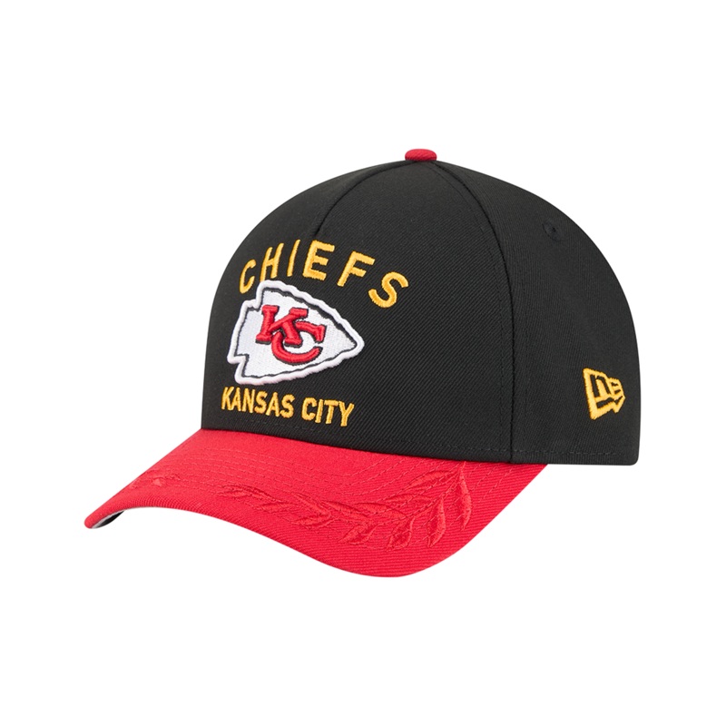 Kansas City Chiefs New Era NFL 25 Draft 9FORTY M-Crown Snapback Hat – Black