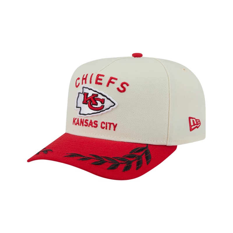 Kansas City Chiefs New Era NFL 25 Draft Pre-Curved 9FIFTY A-Frame Snapback Hat – Chrome