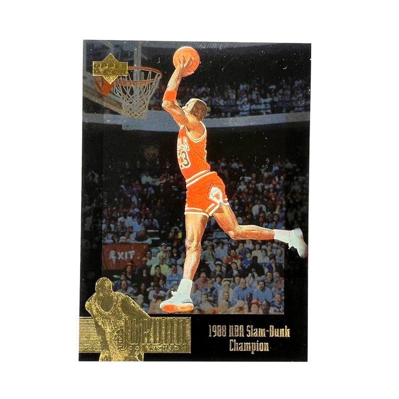 Michael Jordan Chicago Bulls Upper Deck NBA 95 JC 88 Dunk Champ Card