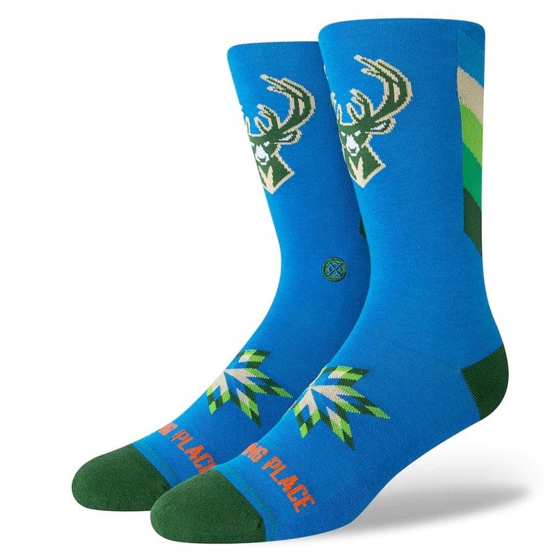 Milwaukee Bucks Stance NBA 22-23 City Edition Crew Socks – Royal