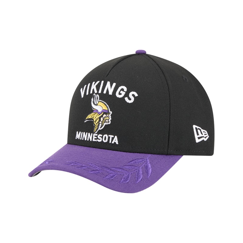 Minnesota Vikings New Era NFL 25 Draft 9FORTY M-Crown Snapback Hat – Black