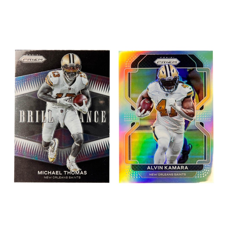 New Orleans Saints Panini NBA 21 Prizm Insert 2 Card Set