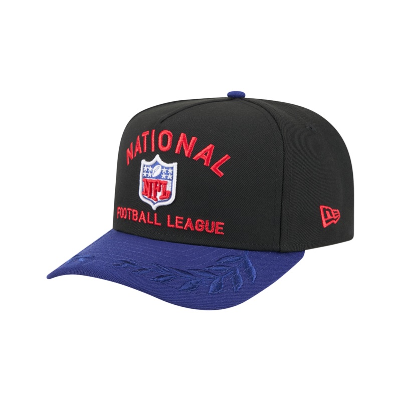 NFL Shield New Era NFL 25 Draft Pre-Curved 9FIFTY A-Frame Snapback Hat – Black