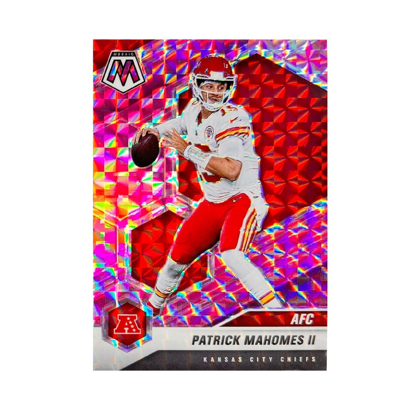 Patrick Mahomes Kansas City Chiefs Panini NFL 21 Mosaic Pink Trading Card