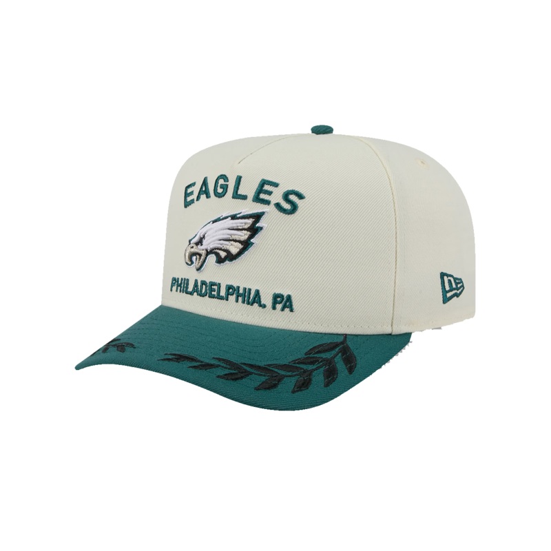 Philadelphia Eagles New Era NFL 25 Draft Pre-Curved 9FIFTY A-Frame Snapback Hat – Chrome
