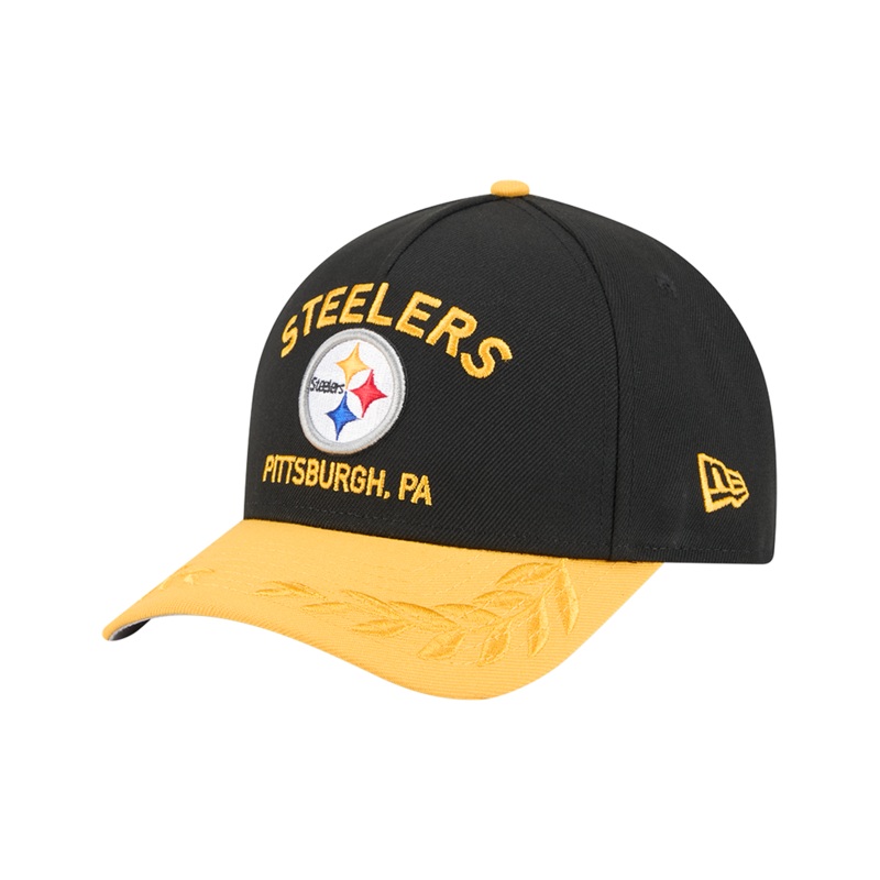 Pittsburgh Steelers New Era NFL 25 Draft 9FORTY M-Crown Snapback Hat – Black