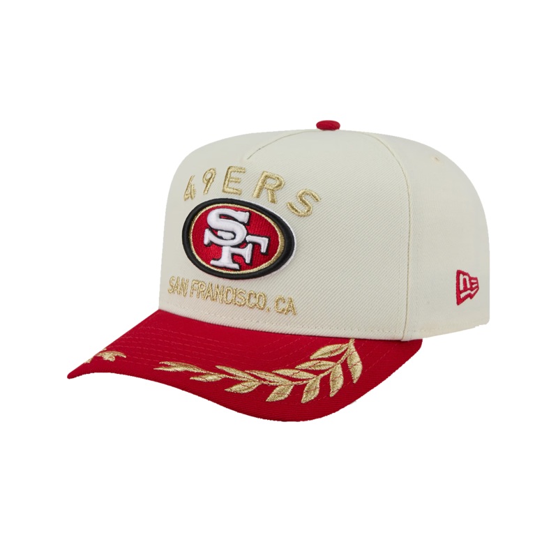 San Francisco 49ers New Era NFL 25 Draft Pre-Curved 9FIFTY A-Frame Snapback Hat – Chrome
