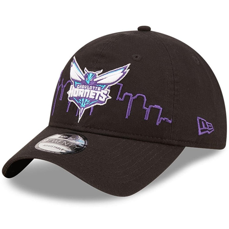 Charlotte Hornets New Era NBA 22-23 Tip Off 9TWENTY Strapback Hat – Black